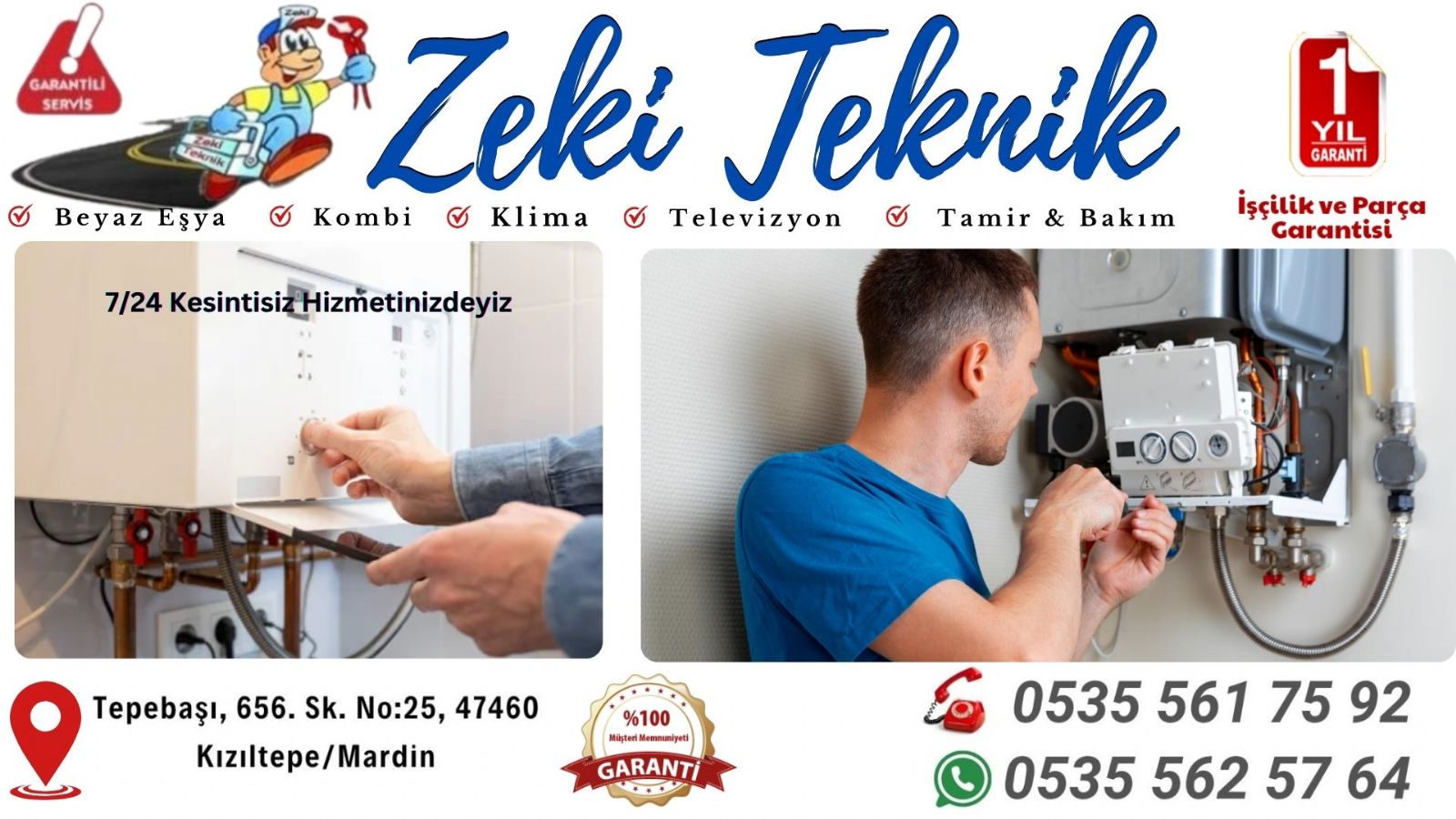Kızıltepe Kombi Bakım Ücreti 